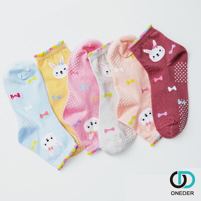 【ONEDER旺達】兔子童襪 1/2襪-3雙組 OD-A704 (組合包)