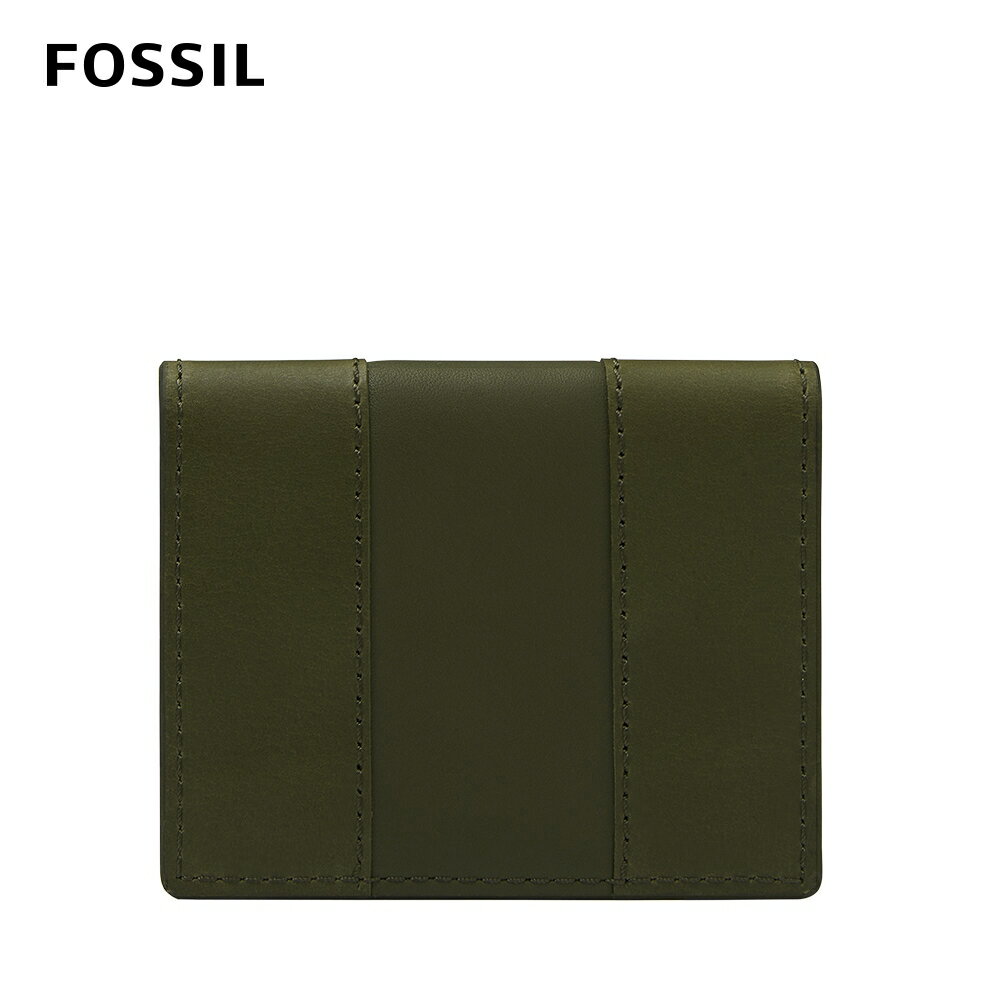 送禮首選★FOSSIL Everett 真皮卡夾-軍綠色 ML4399386【美國時尚品牌】 附防塵袋+提袋【全館滿額折價★FOSSIL全系列包夾送美妝蛋】