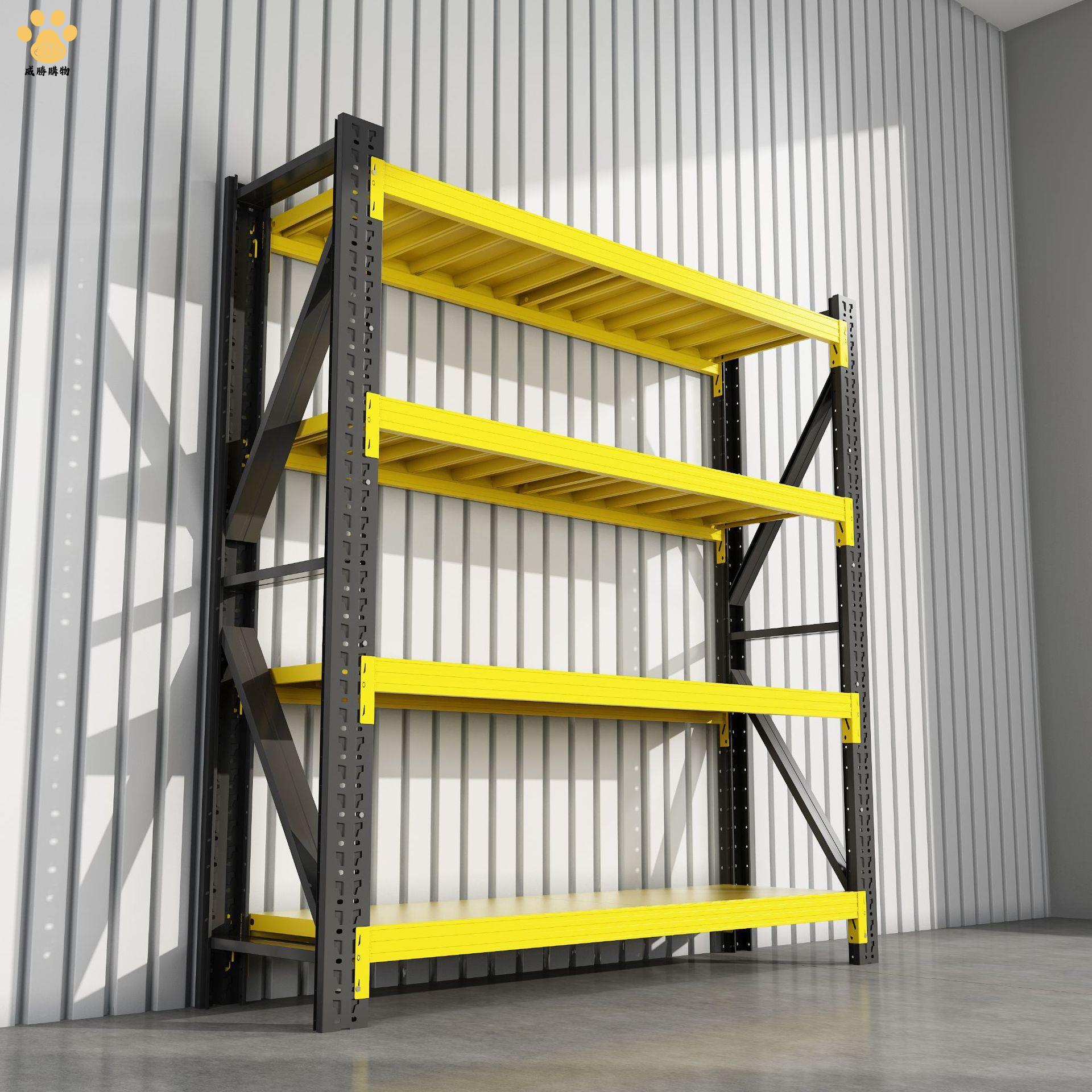 倉儲 重型 置物貨架 家用多層落地 收納商用超市快遞超強承重鐵架子ws8231