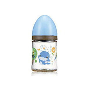 KU KU 酷咕鴨 歐風經典PES寬口奶瓶160ml (藍/紅)【悅兒園婦幼生活館】