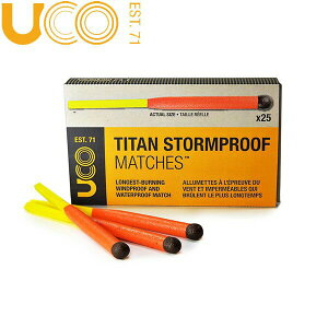 美國[UCO]Titan Stormproof Matchs 防風防水火柴(大) 補充包《長毛象休閒旅遊名店》