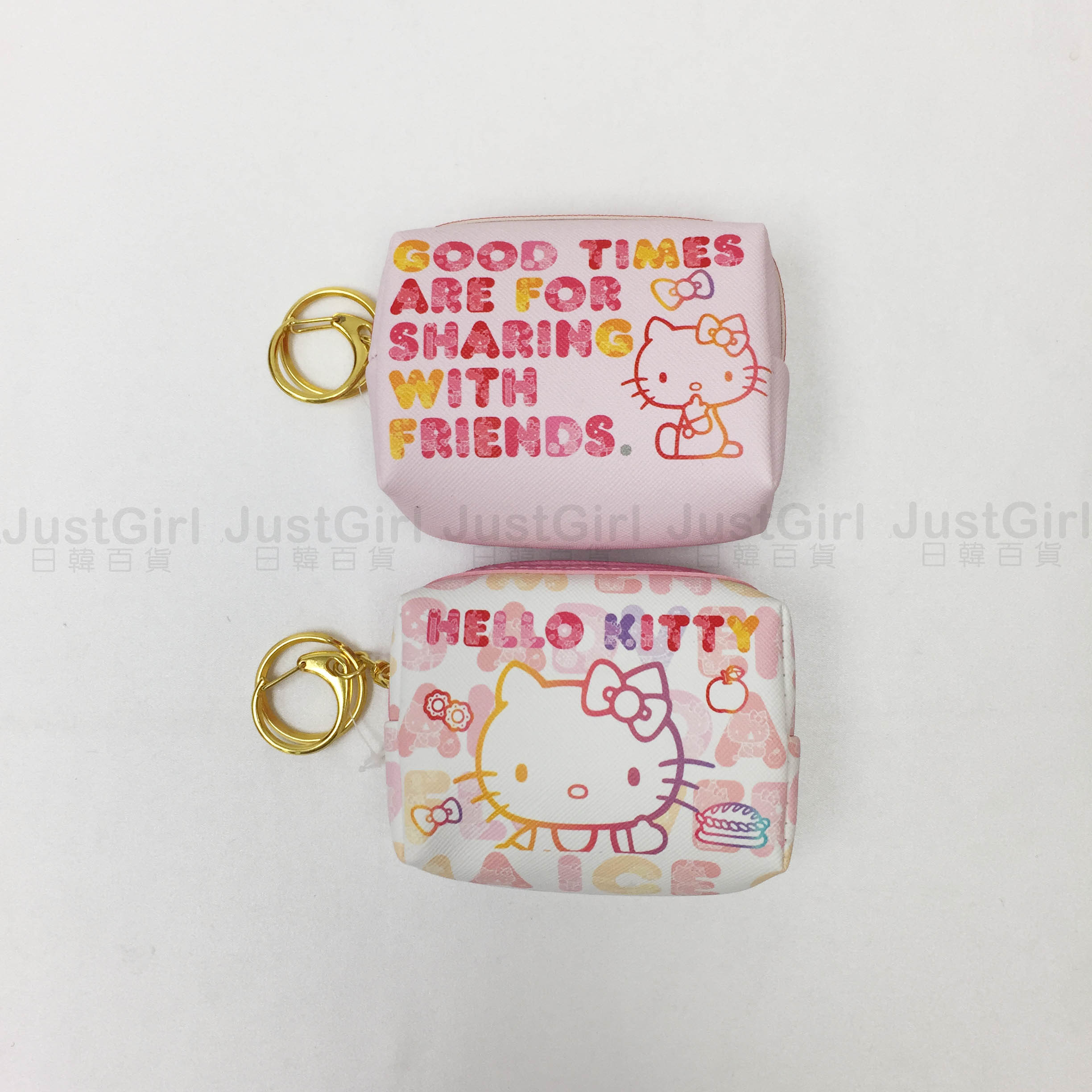 Hello Kitty 凱蒂貓 Sanrio 三麗鷗 零錢鑰匙包 收納包 日本進口正版授權 JUST GIRL
