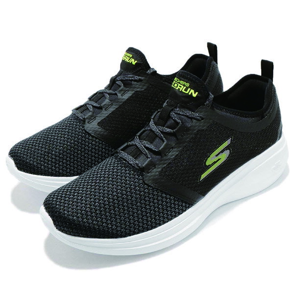 【SKECHERS】GO RUN FAST 慢跑鞋 黑色 男鞋 -55102BKLM