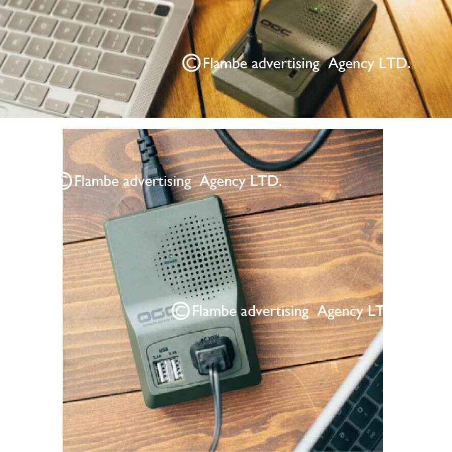 【MRK】日本 OGC EL8626-OD 簡易型電壓轉換器AC/USB 露營用品 車充/手機充電/導航用電/蘋果/安卓
