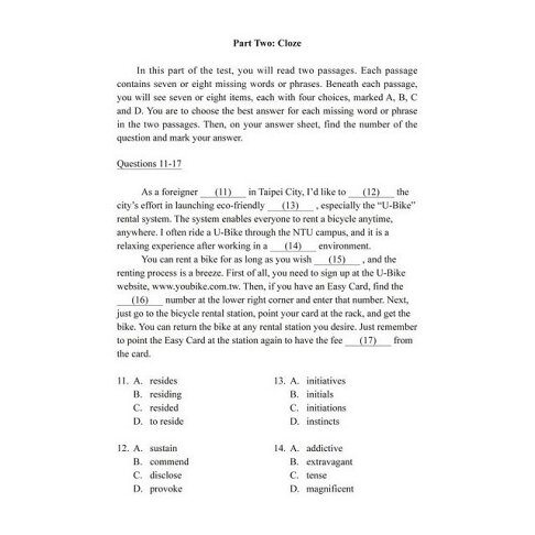 NEW GEPT 全新全民英檢中高級聽力&閱讀題庫解析:英檢多益雙滿分名師教你超級解題技巧(附MP3) 4