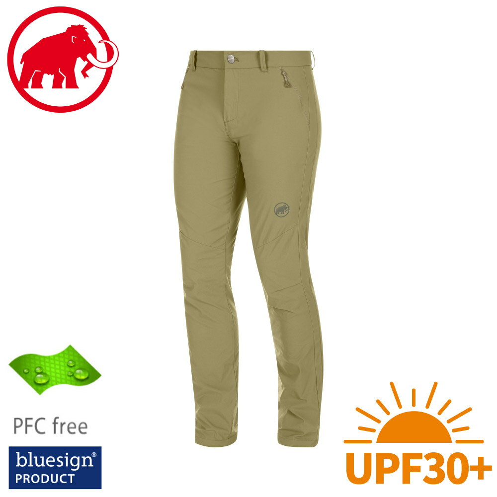 【MAMMUT 瑞士 男 Hiking pants機能輕薄健行褲《橄欖綠》】1022-00420/休閒長褲