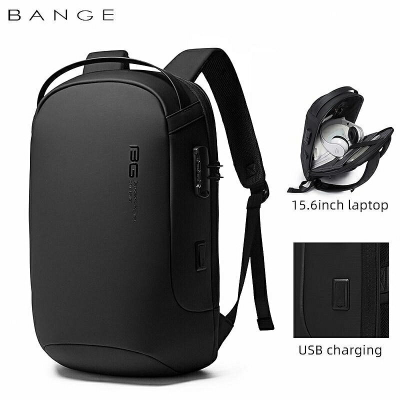 Bange 筆記本電腦揹包男士時尚書包高品質防盜定製筆記本電腦揹包