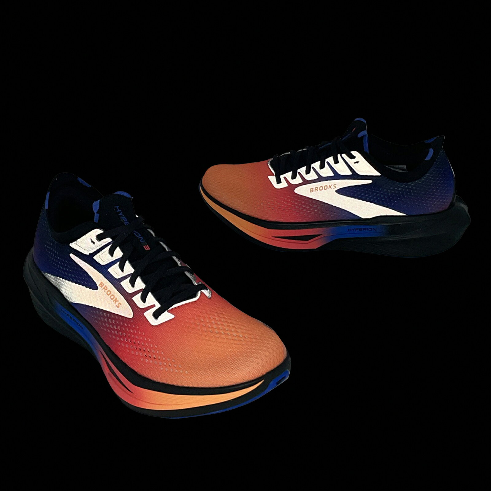 Brooks 慢跑鞋 Hyperion 3 男鞋 藍 彩 夜閃限定款 回彈 厚底 競速跑鞋 1104651D478 6