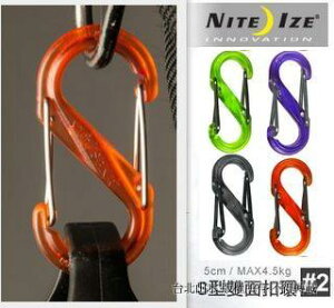 NITE IZE S-BINER Plastic S型雙面塑膠扣環 2號 透明新色SBP2