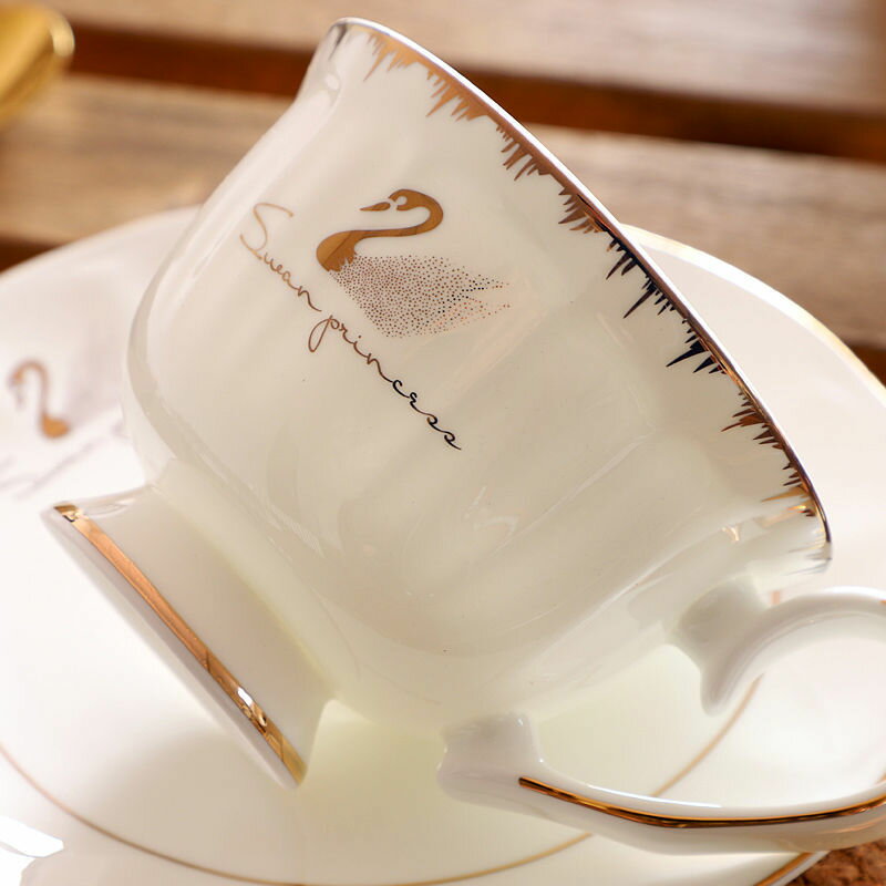 咖啡杯 免運 快速出貨 歐式咖啡杯碟套裝浪漫創意禮品杯咖啡具下午茶茶杯輕奢喝水杯子SS09公司貨