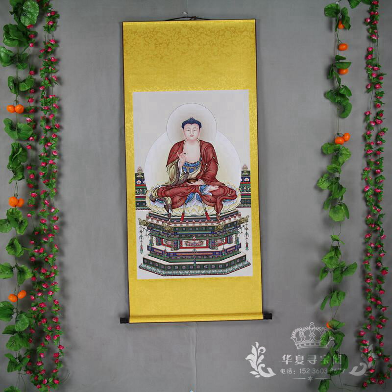 新品佛像菩薩像釋迦摩尼觀音宗教畫像中堂畫風水畫已裝裱如來擺件
