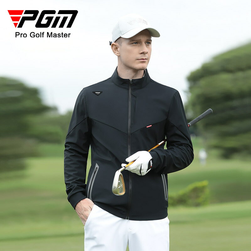 PGM 高爾夫風衣外套男士拉鏈立領 防風防雨高彈golf運動服裝男裝