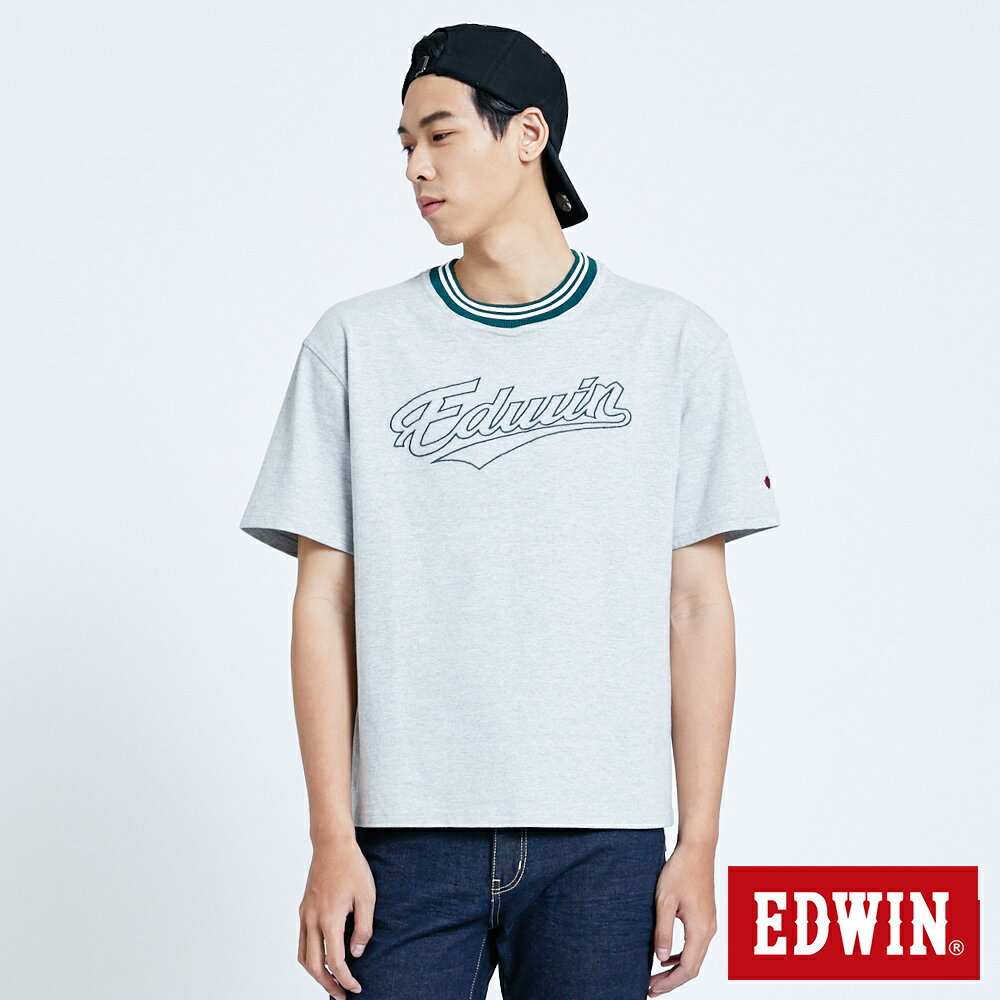 EDWIN 復古厚磅短T