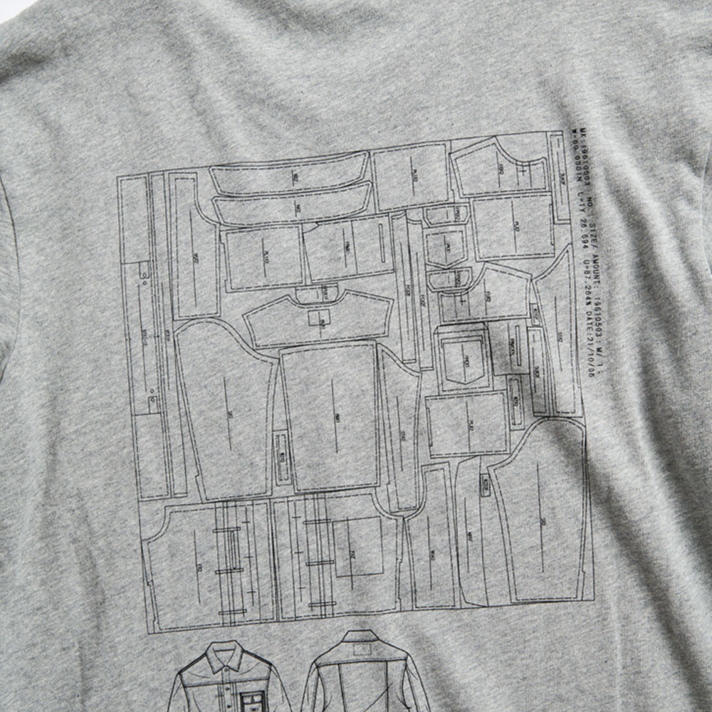 EDWIN 橘標 職人排版LOGO長袖T恤-男款 麻灰色 7