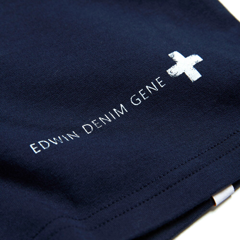 EDWIN 男款 橘標 圓形LOGO短袖T恤 (丈青色) 5