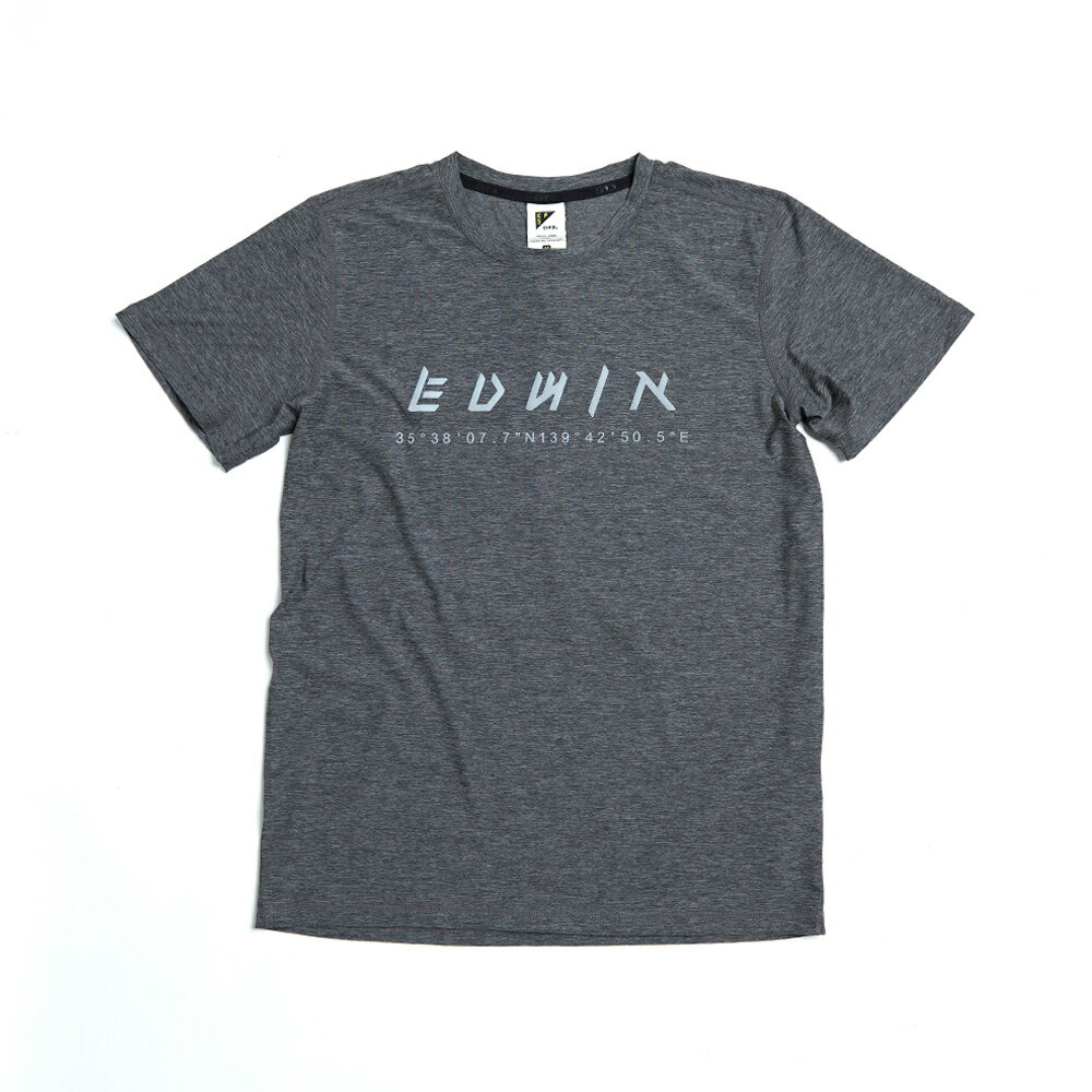EDWIN EFS吸濕排汗反光短袖T恤-男款 黑色 4