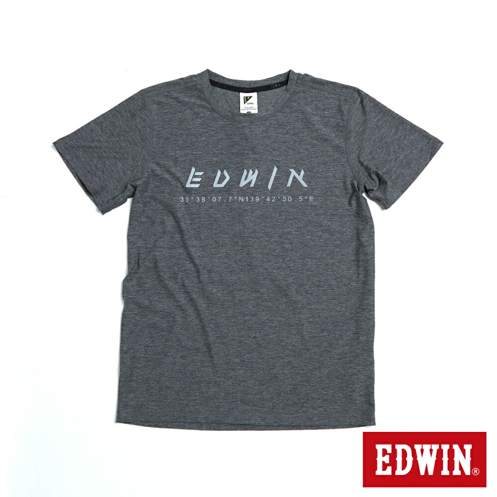 EDWIN EFS吸濕排汗反光短袖T恤-男款 黑色 5