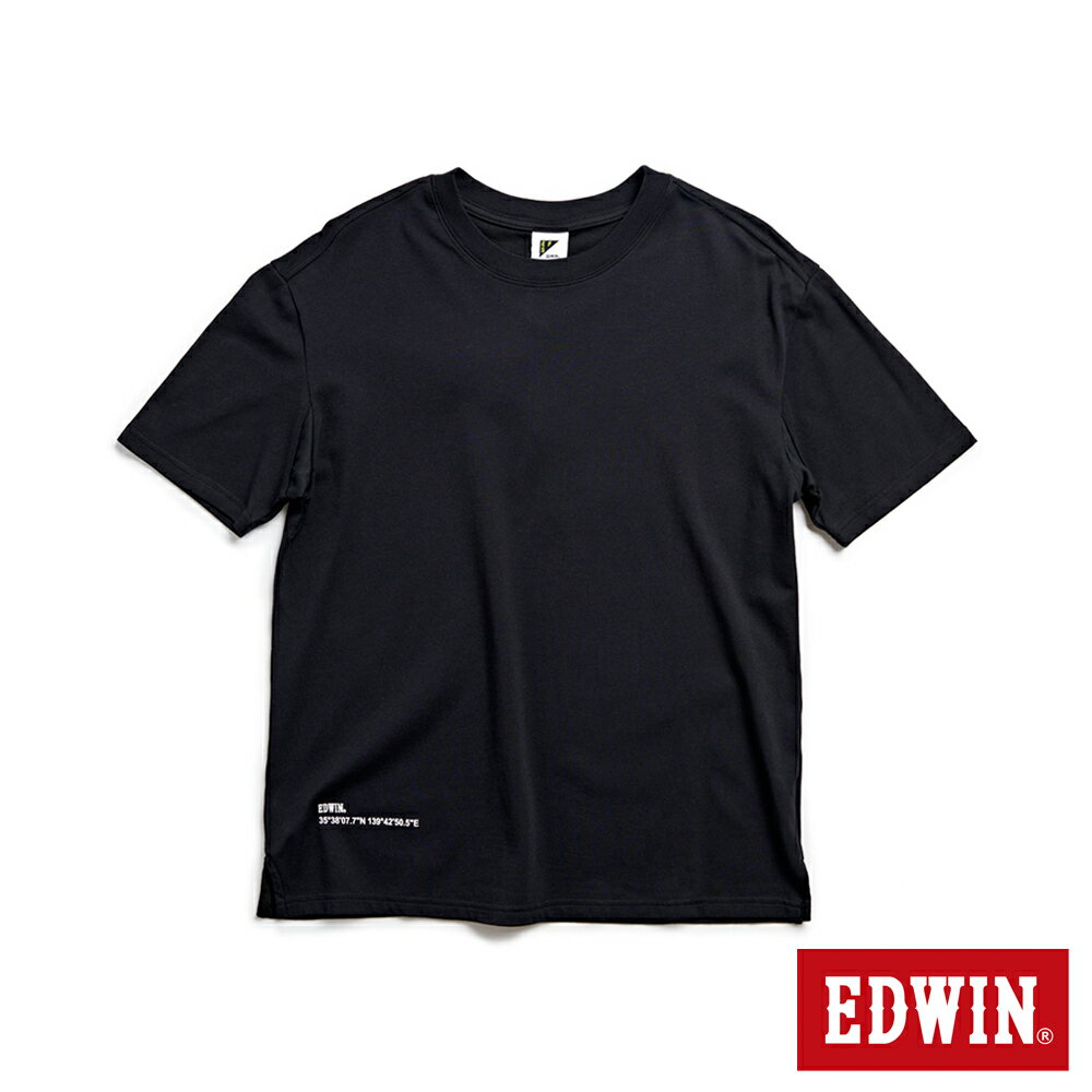 EDWIN E.F.S冰河玉涼感機能短袖T恤-男款 黑色 #丹寧服飾特惠