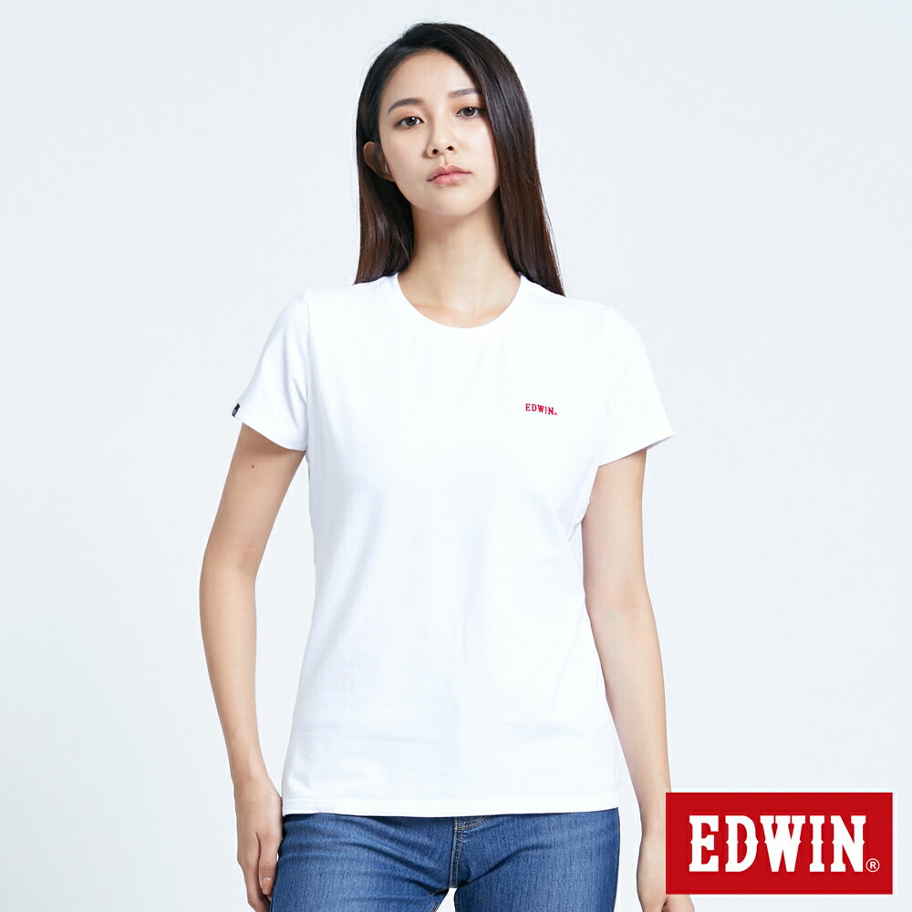 新品↘EDWIN 第八代LOGOT-女款  白色
