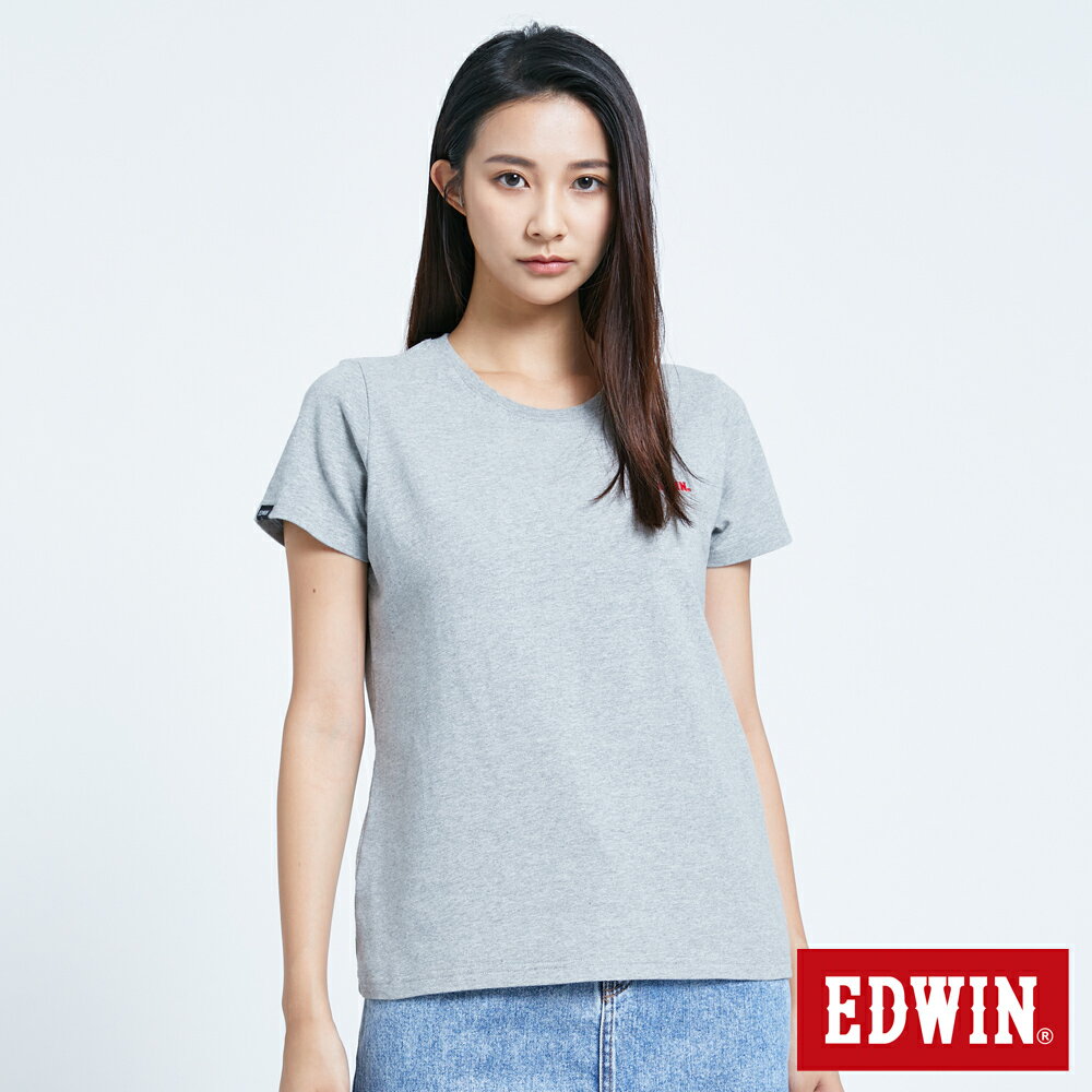 新品↘EDWIN 第八代LOGOT-女款  麻灰