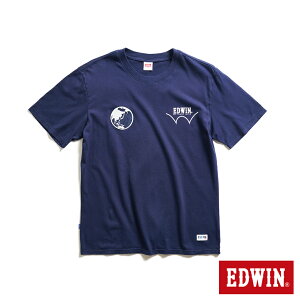 EDWIN CORE再生系列 地球LOGO短袖T恤-男款 丈青色 #503生日慶