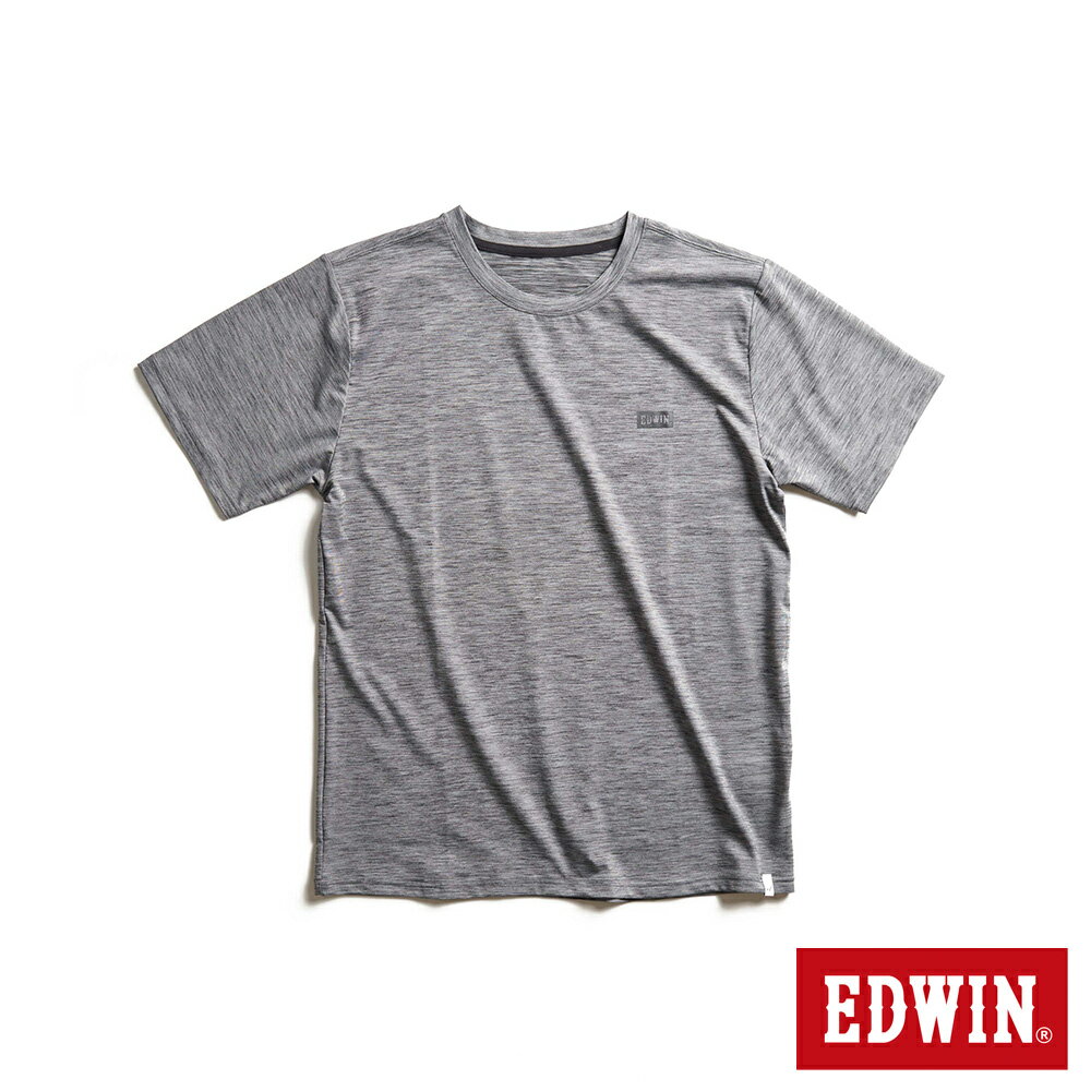EDWIN 男款 涼感圓領短袖T恤 (麻灰色)