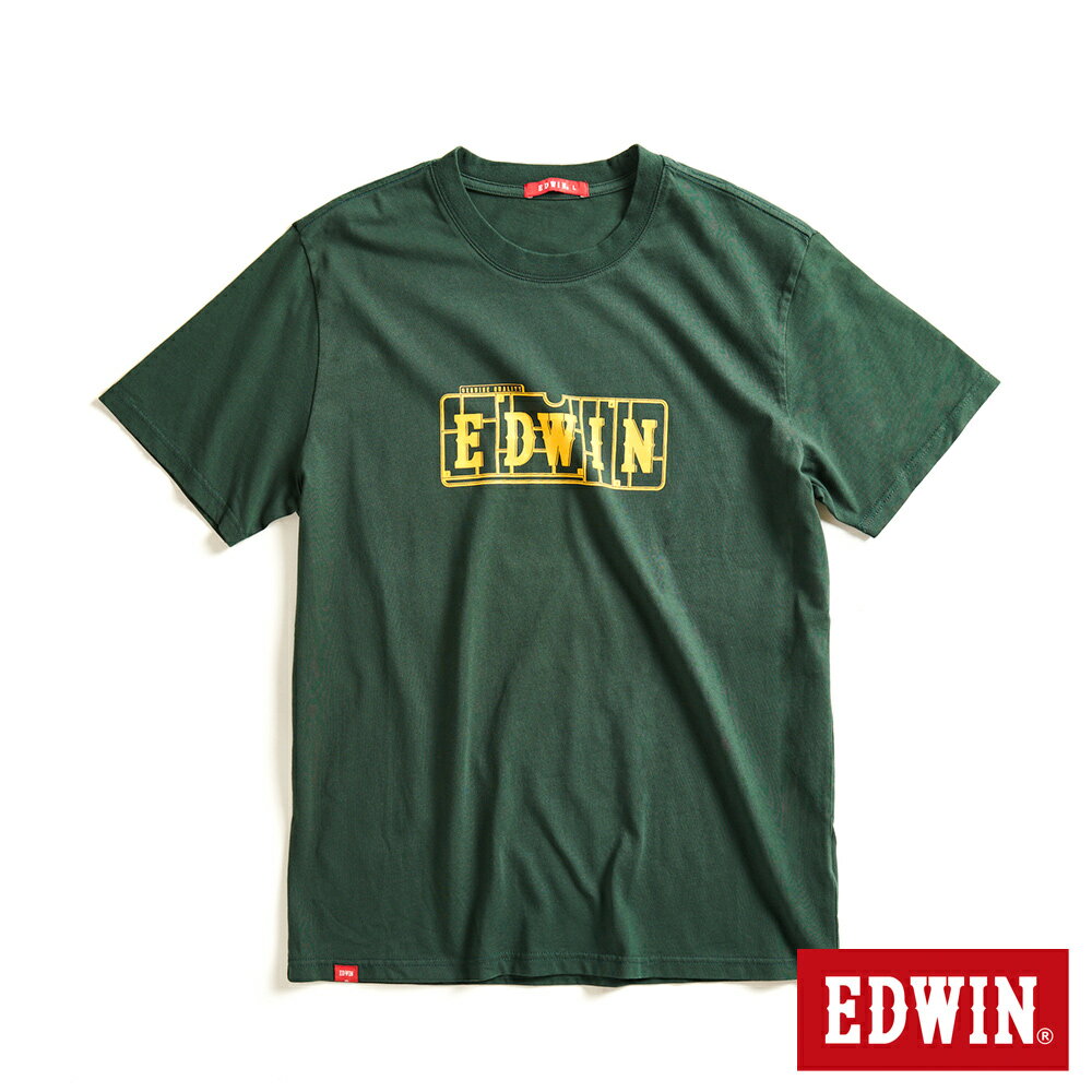 EDWIN 男女款 模型LOGO短袖T恤 (墨綠色) 2