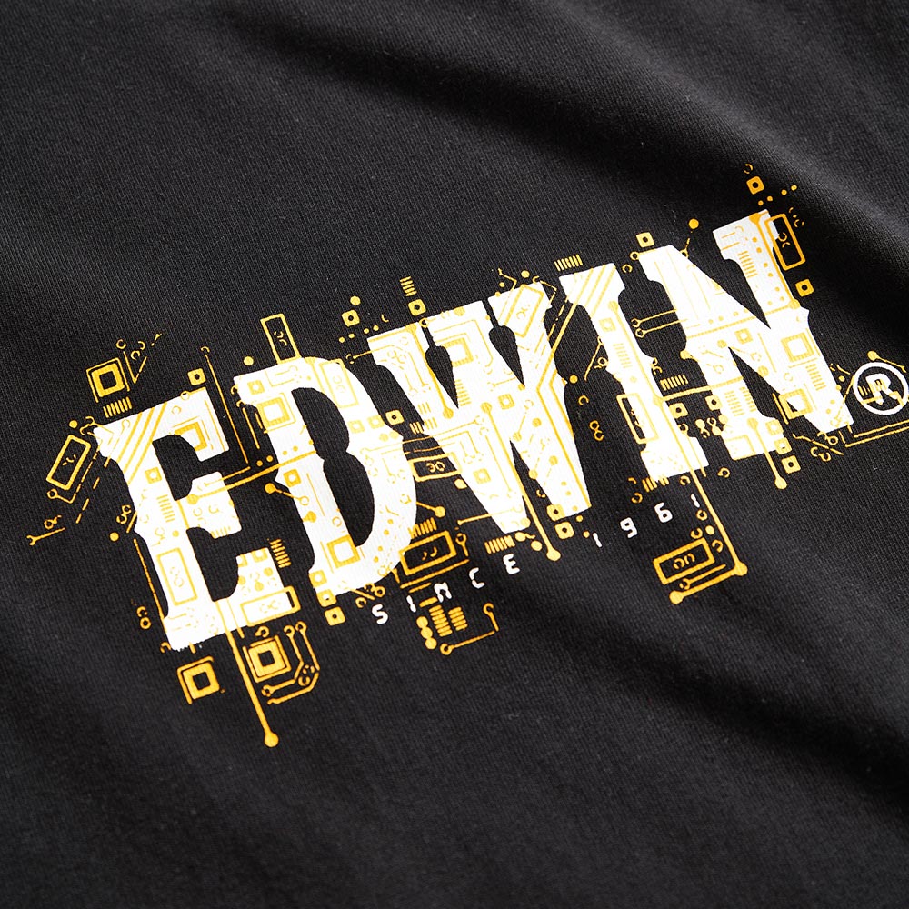 EDWIN 男女款 晶片LOGO短袖T恤 (黑色) 7