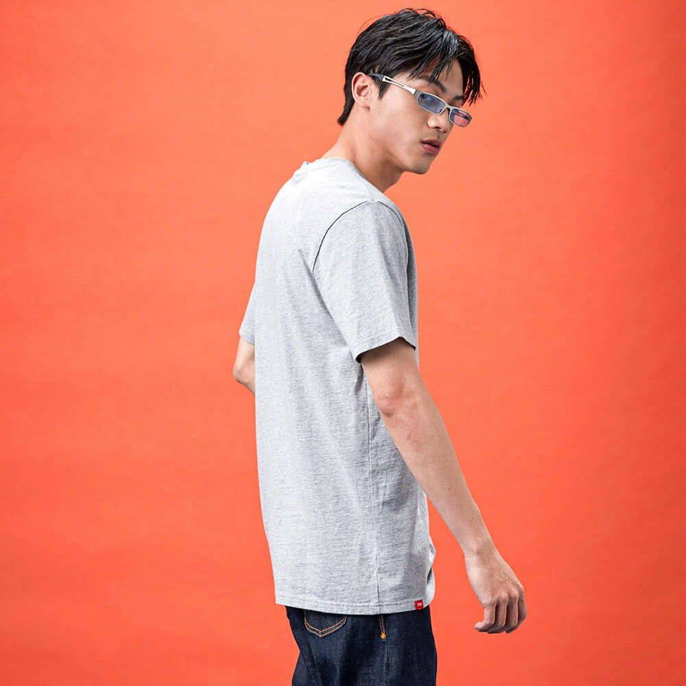 EDWIN 男女款 狼嚎EDWIN短袖T恤 (麻灰色) 3