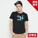 【最愛T恤專區。490均一價↘】EDWIN 街頭塗鴉LOGO 短袖T恤-男款 黑色