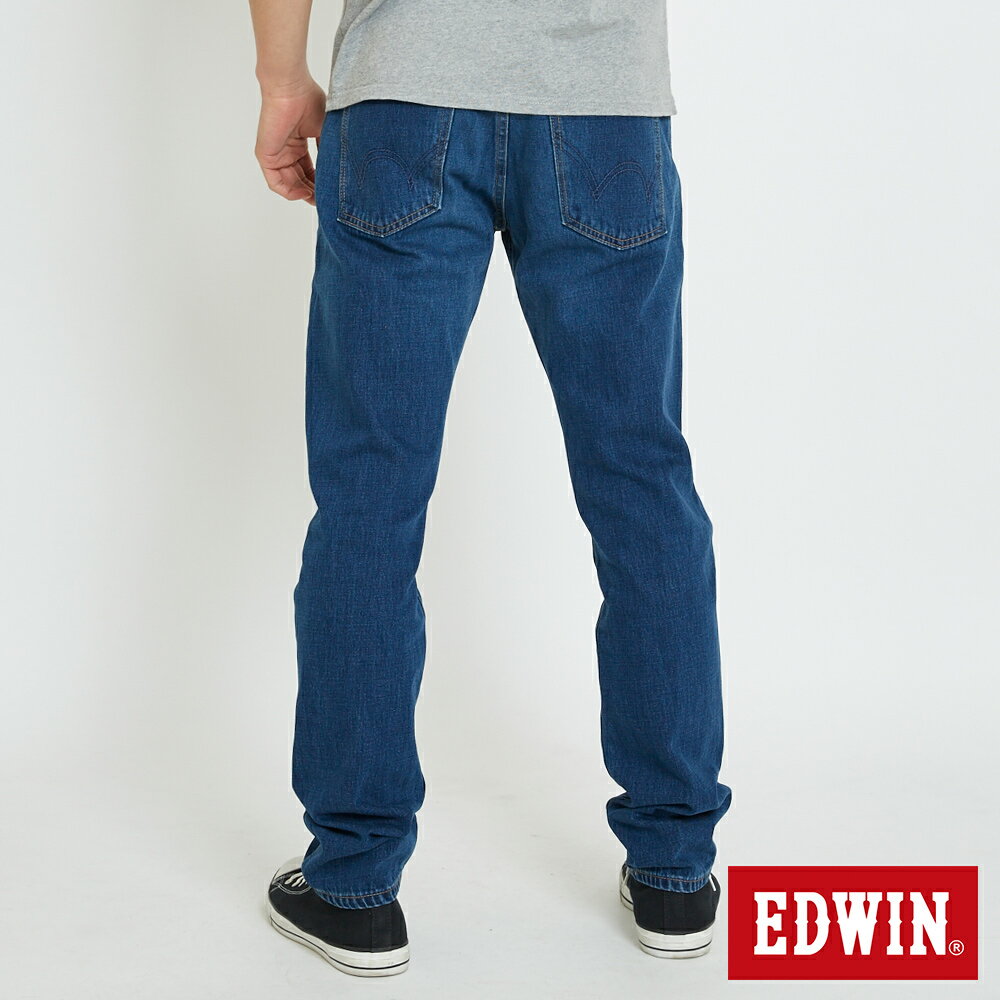 EDWIN 男款 503復古水洗純棉AB牛仔褲TAPERED(石洗藍) #滿件享折扣 1