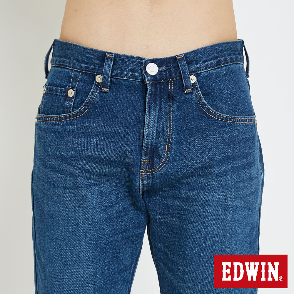 EDWIN 男款 503復古水洗純棉AB牛仔褲TAPERED(石洗藍) #滿件享折扣 5
