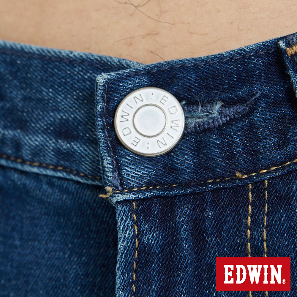 EDWIN 男款 503復古水洗純棉AB牛仔褲TAPERED(石洗藍) #滿件享折扣 7