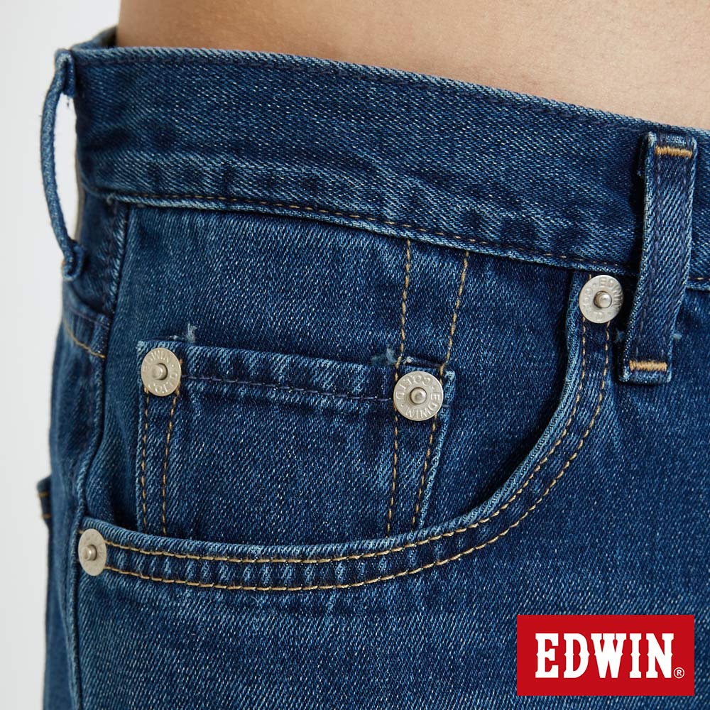 EDWIN 男款 503復古水洗純棉AB牛仔褲TAPERED(石洗藍) #滿件享折扣 8
