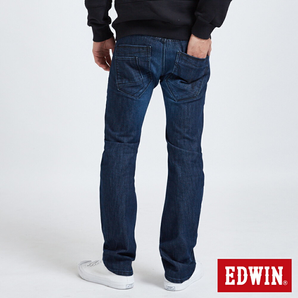 EDWIN 男款 EFUNCTION3D伸縮窄直筒牛仔褲(酵洗藍) 2