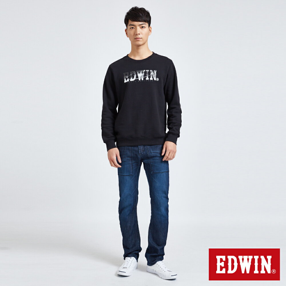 EDWIN 男款 EFUNCTION3D伸縮窄直筒牛仔褲(酵洗藍) 5