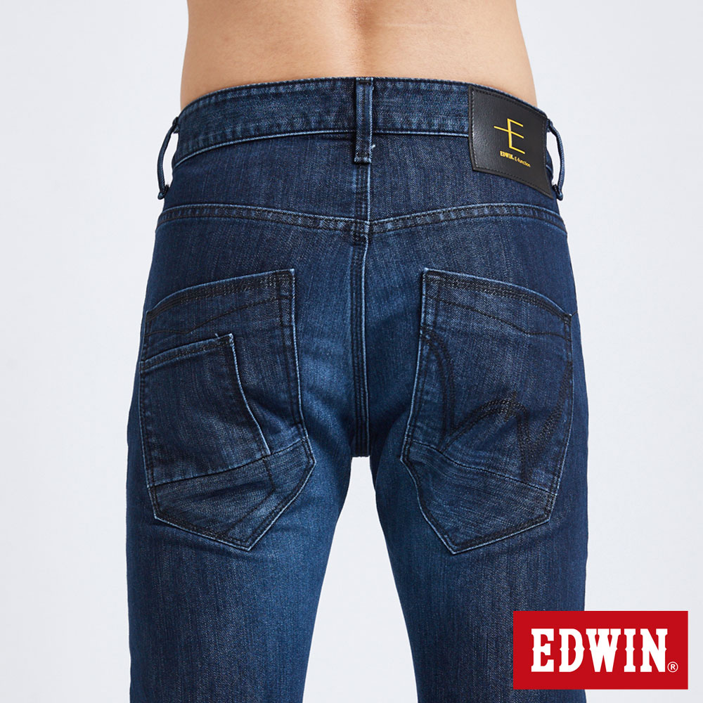 EDWIN 男款 EFUNCTION3D伸縮窄直筒牛仔褲(酵洗藍) 7
