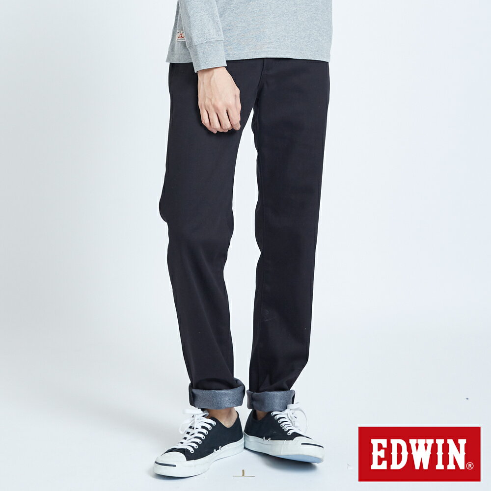 EDWIN 503 BLUE TRIP 保溫款 中直筒牛仔褲 -男款 黑色 STRAIGHT #丹寧服飾特惠