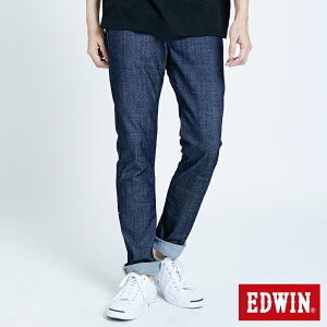 EDWIN 503 EDGE LINE 立體繡線 伸縮窄管牛仔褲-男款 原藍色 SLIM #夏日沁涼衣著