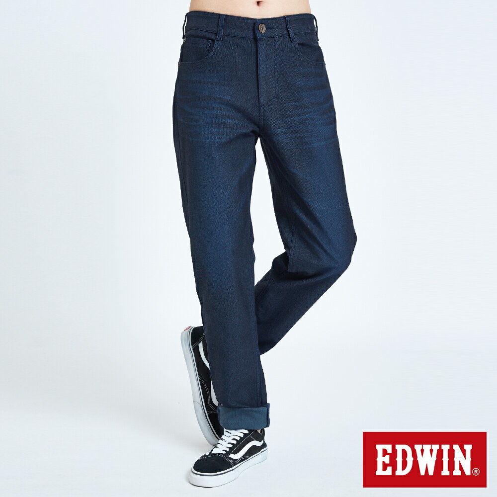 EDWIN JERSEYS 迦績 EJ7 保暖中腰錐形牛仔褲-男款 原藍磨 JOGGER TAPERED #滿件享折扣