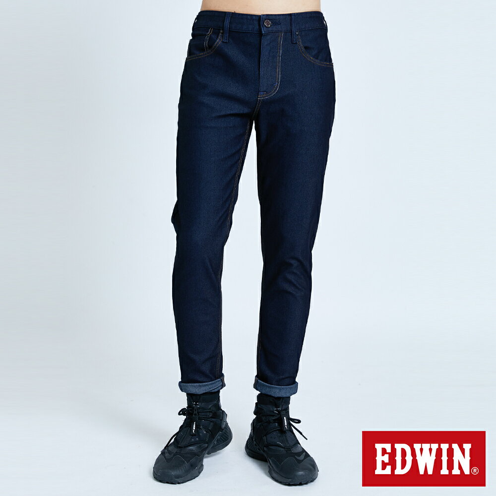 新品↘EDWIN JERSEYS 迦績 EJ6 超彈EDGE錐形牛仔褲-男款 原藍色 TAPERED #滿2件享折扣