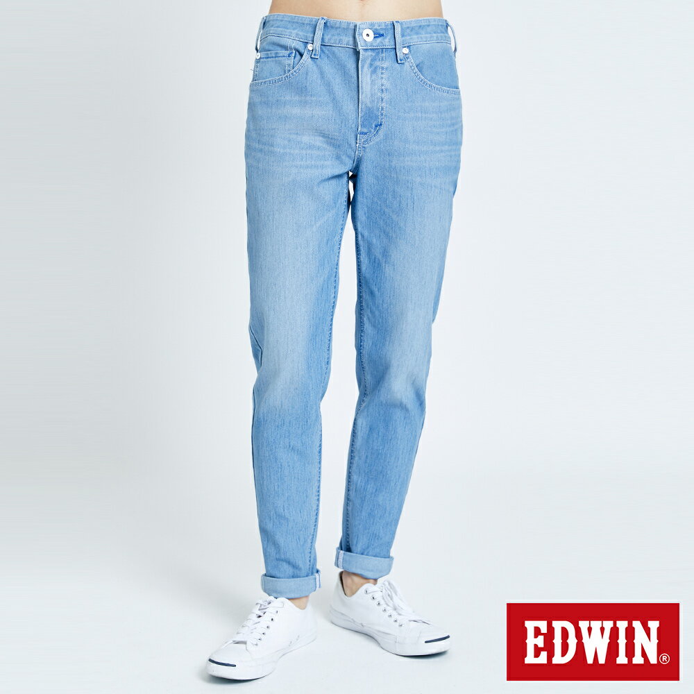新品↘EDWIN JERSEYS 迦績 EJ6 超彈EDGE錐形牛仔褲-男款 重漂藍 TAPERED #滿2件享折扣