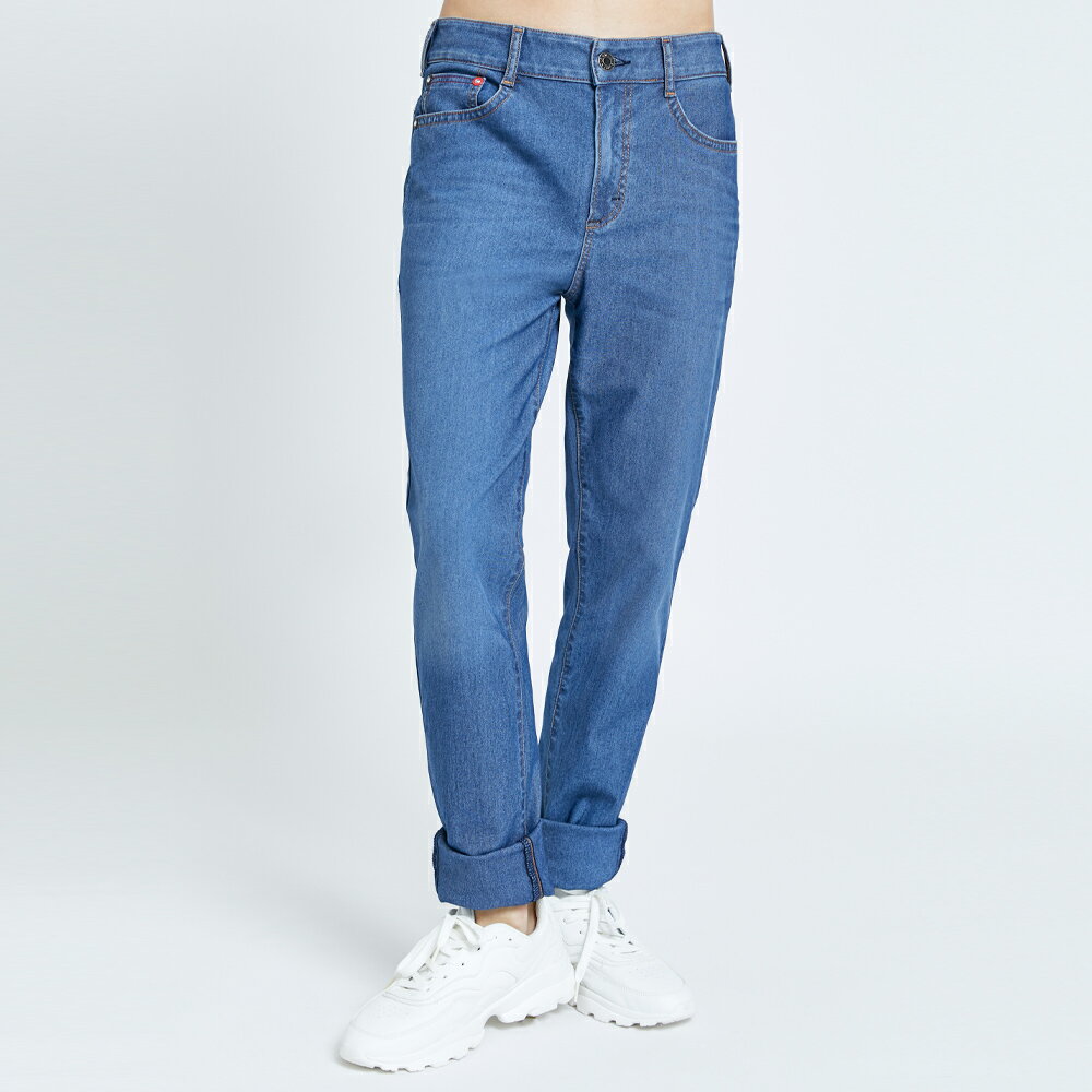 EDWIN 男款 JERSEYS 迦績 EJ7 透氣錐形AB牛仔褲 (石洗藍) 1