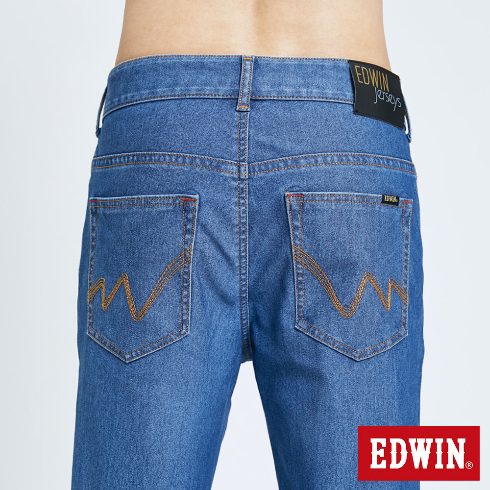EDWIN 男款 JERSEYS 迦績 EJ7 透氣錐形AB牛仔褲 (石洗藍) 7