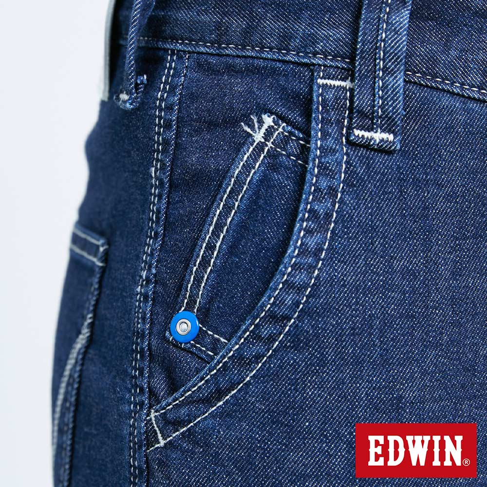 EDWIN E-FUNCTION 剪接束口牛仔褲-男款 酵洗藍 TAPERED 8