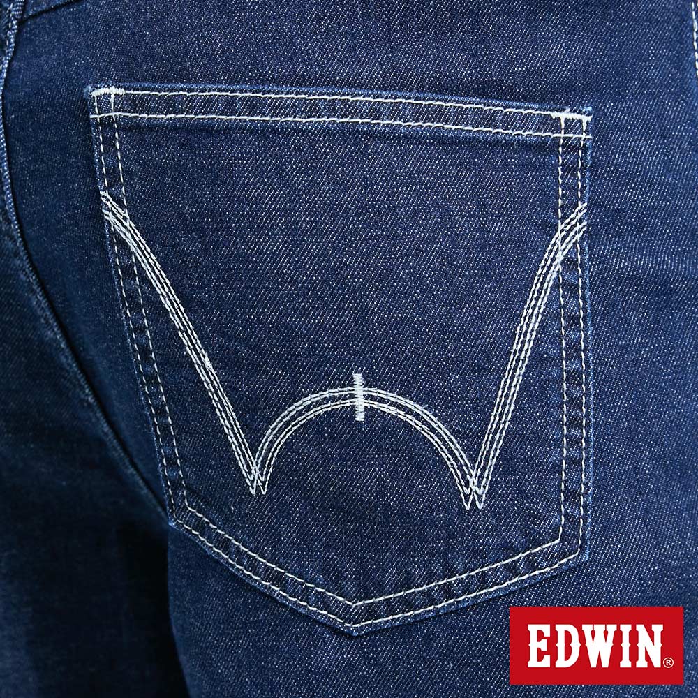 EDWIN E-FUNCTION 剪接束口牛仔褲-男款 酵洗藍 TAPERED 9