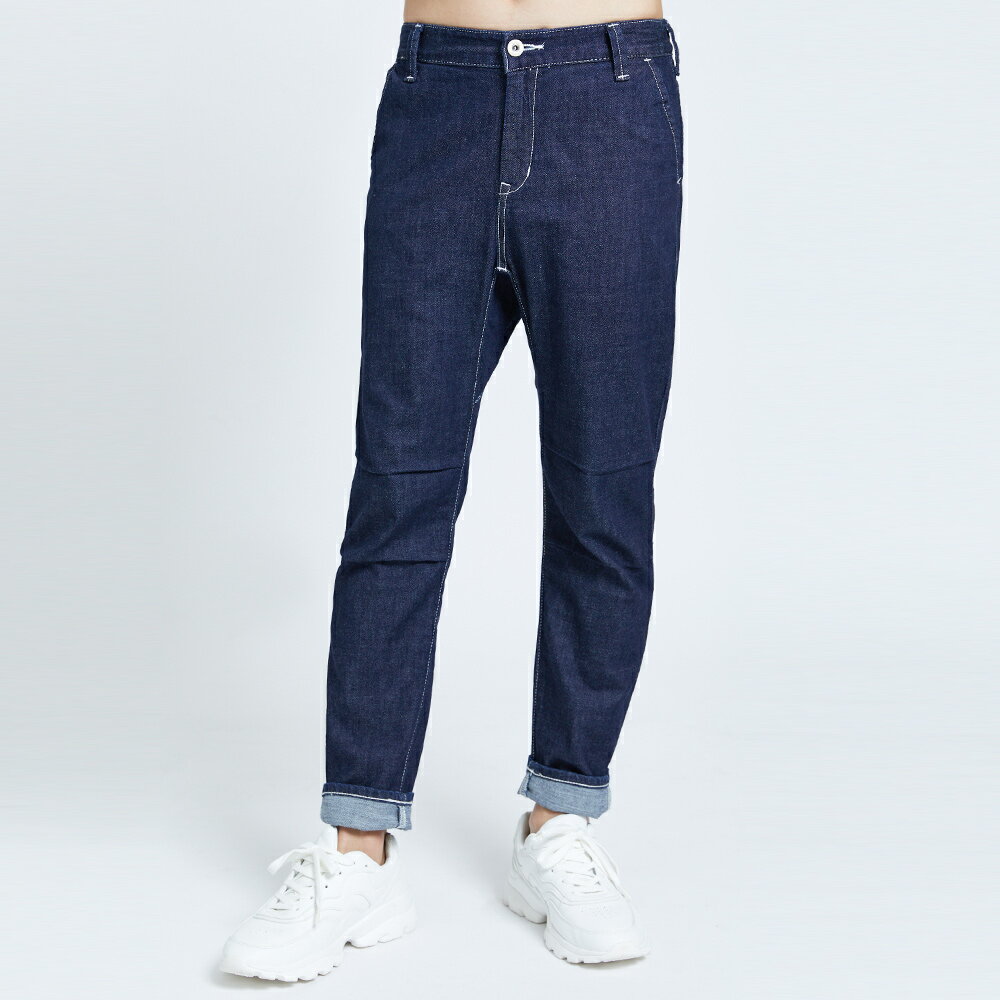 EDWIN 男款 EFUNCTION休閒九分牛仔長褲TAPERED(原藍色) #滿件享折扣