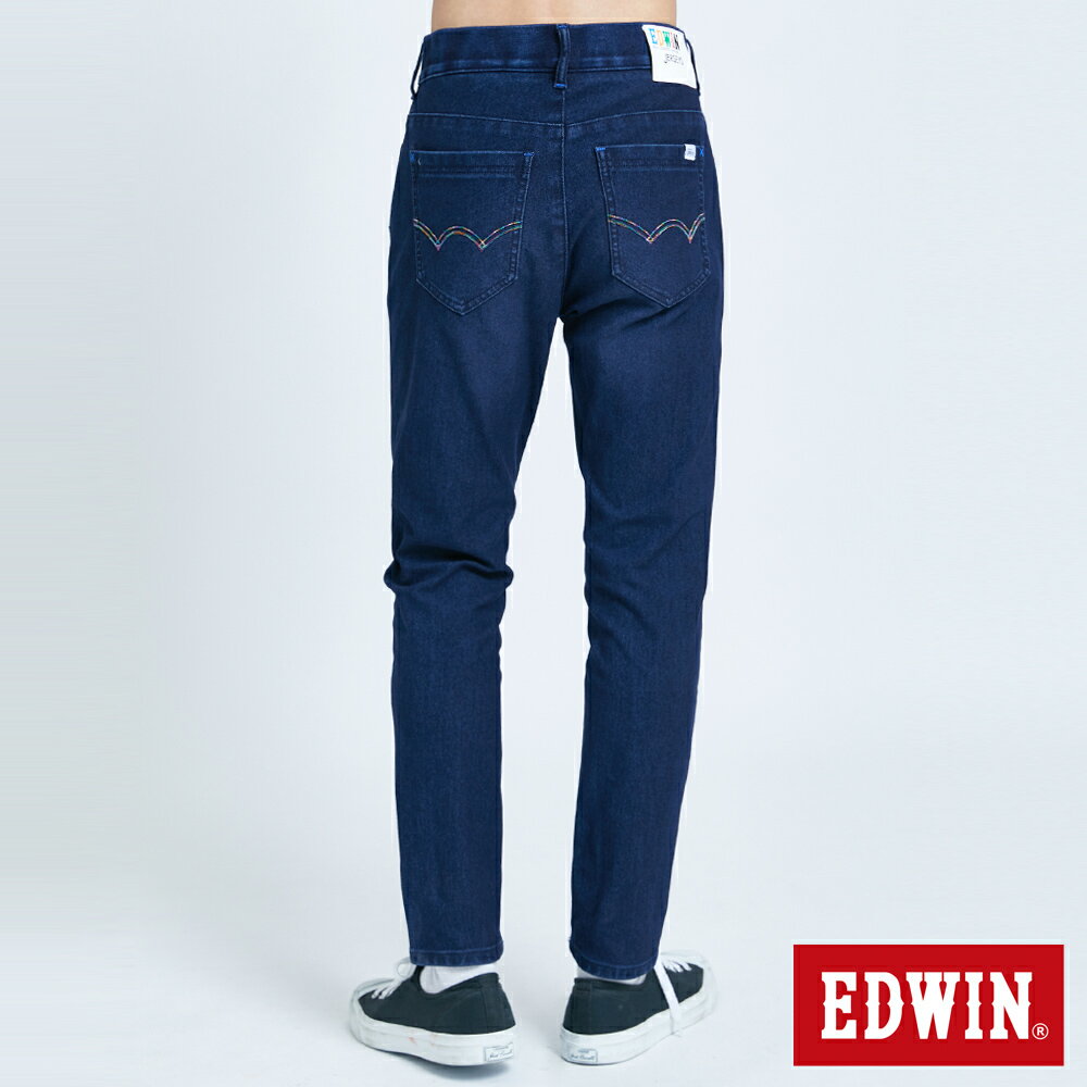 EDWIN JERSEYS 迦績 PK EJ6 冬奧款錐形牛仔褲-男款 酵洗藍 TAPERED 2