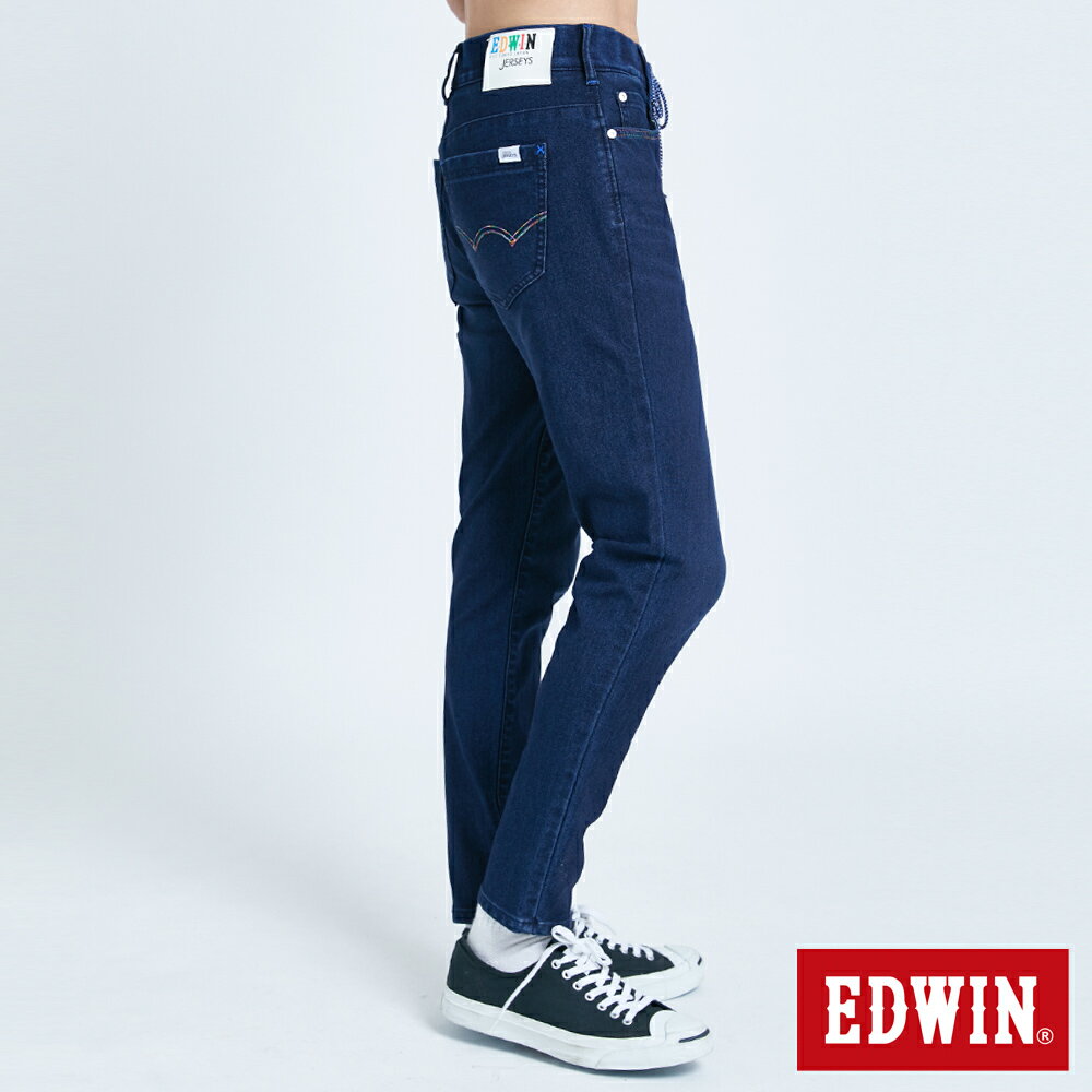 EDWIN JERSEYS 迦績 PK EJ6 冬奧款錐形牛仔褲-男款 酵洗藍 TAPERED 3