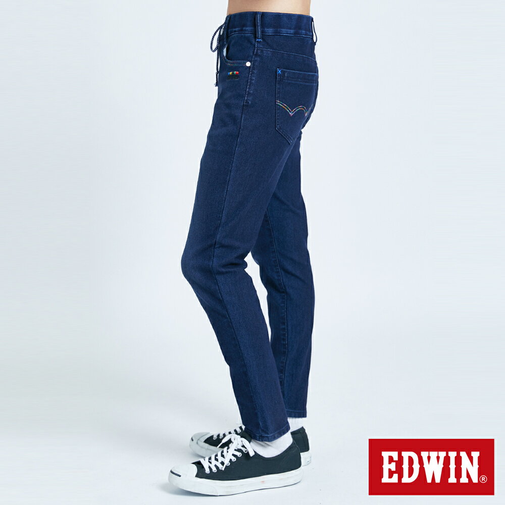 EDWIN JERSEYS 迦績 PK EJ6 冬奧款錐形牛仔褲-男款 酵洗藍 TAPERED 4
